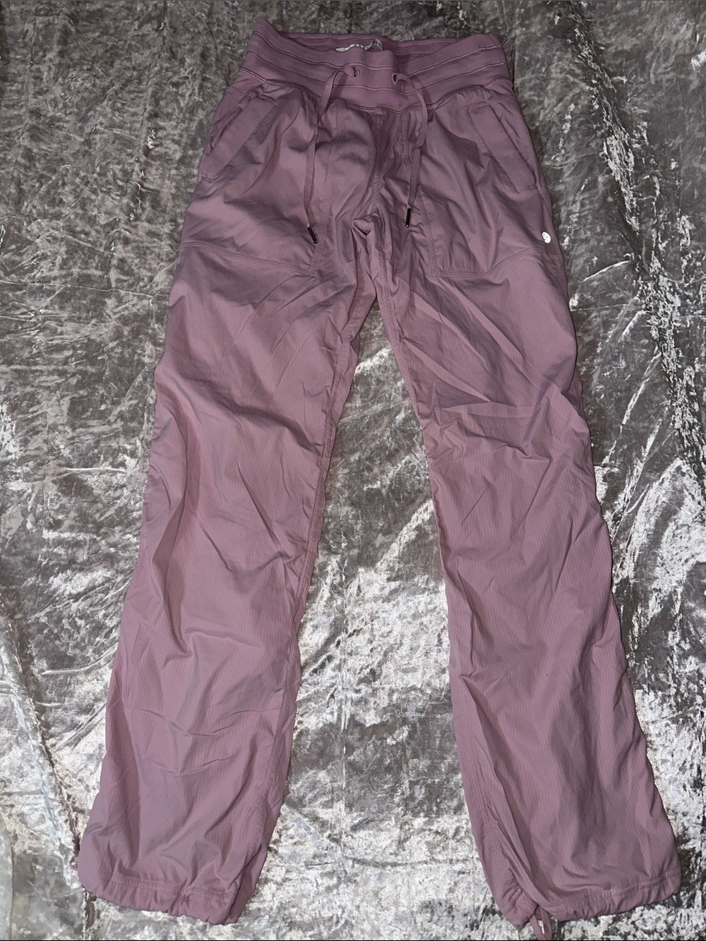 Lavender Lululemon dance studio lined pants size 4
